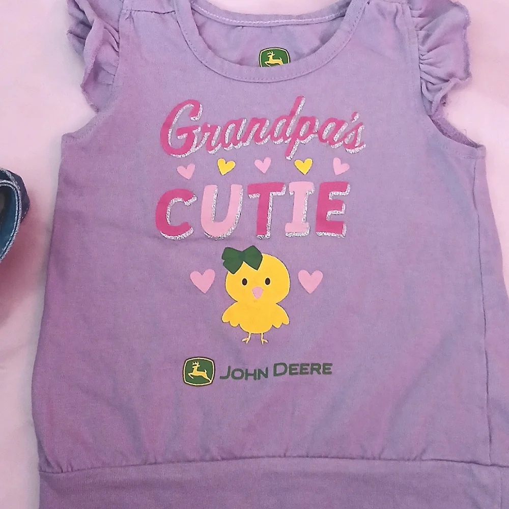 JOHN DEERE Shortalls & Grandpa Tank Top(Father's Day), 18 mos - Picture 8 of 12